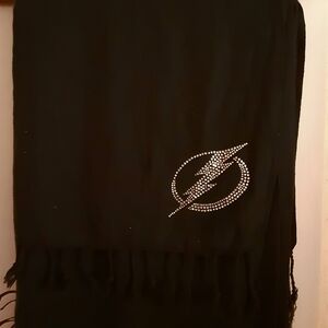 Tampa Bay Lightning Hockey Rhinestone Navy Blue Scarf